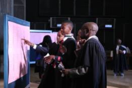 Health science graduates prepping for this morning's ceremony. Well done Witsies! Photo: Tendai Dube
